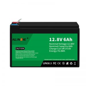 12,8V 6Ah nabíjateľná batéria LiFePO4 olovená náhrada lítium-iónovej batérie 12V 6Ah