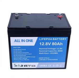 Lifepo4 lítium-iónová batéria 12v 80Ah