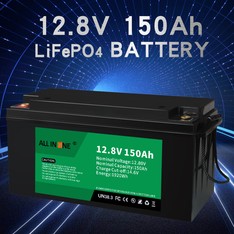 12.8V 150Ah bezpečnosť/dlhá životnosť LFP batéria pre  karavan/karavan/UPS/golfový vozík 12V 150Ah - Ainbattery.com