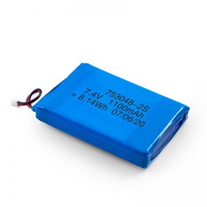Nabíjateľná batéria LiPO 753048 3,7 V 1100 mAh / 7,4 V 1100 mAh / 3,7 V 2200 mAh